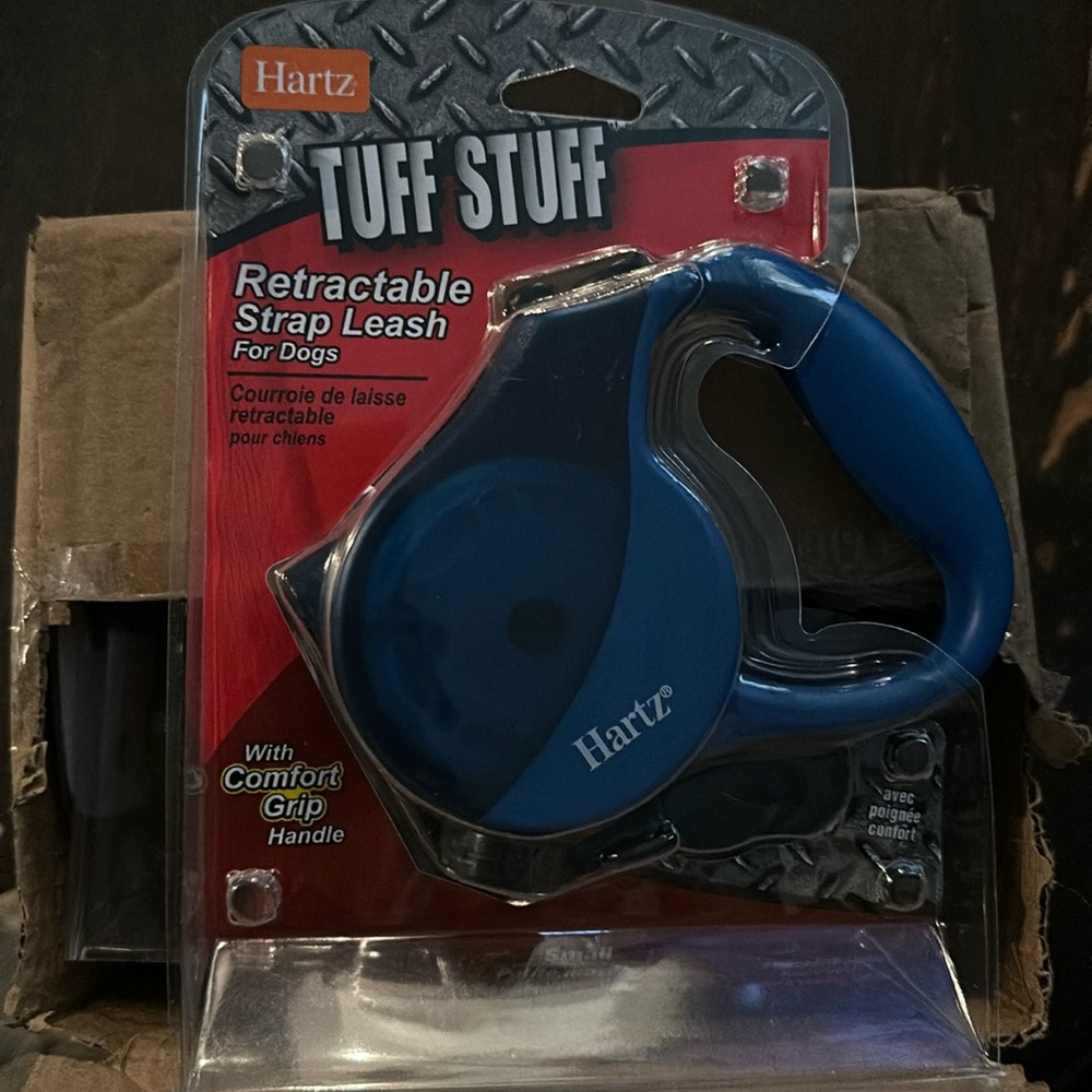 Hartz Tuff Stuff Retractable Strap Leash For Dogs